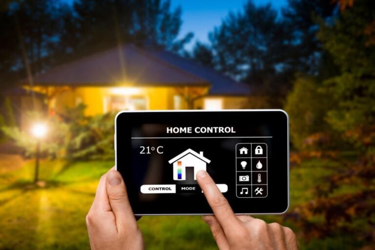 Smart home app on a tablet